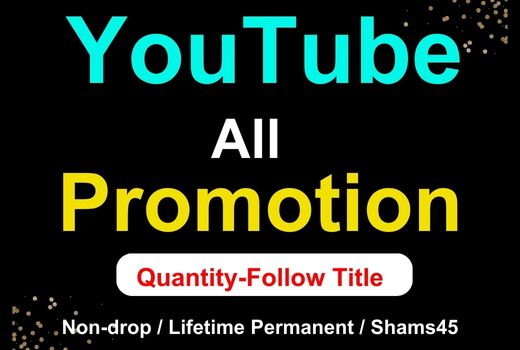 Get 5000+ Youtube Views, With 200 Likes, and 20 Comments. 10 Subscribers, Non-Drop, and Lifetime Permanent