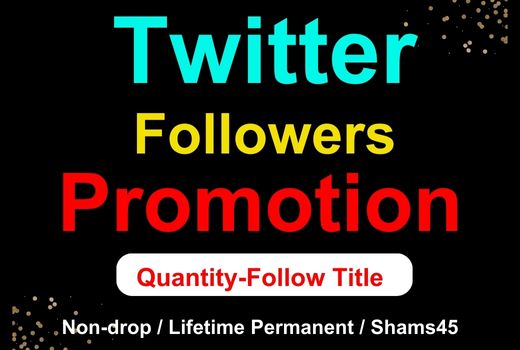 Get 2000+ Organic Twitter followers, High quality, Non-drop, real active User guaranteed