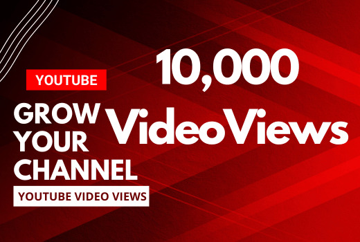 10,000 Youtube Video Views Real None Drop Organic Lifetime Guarantee