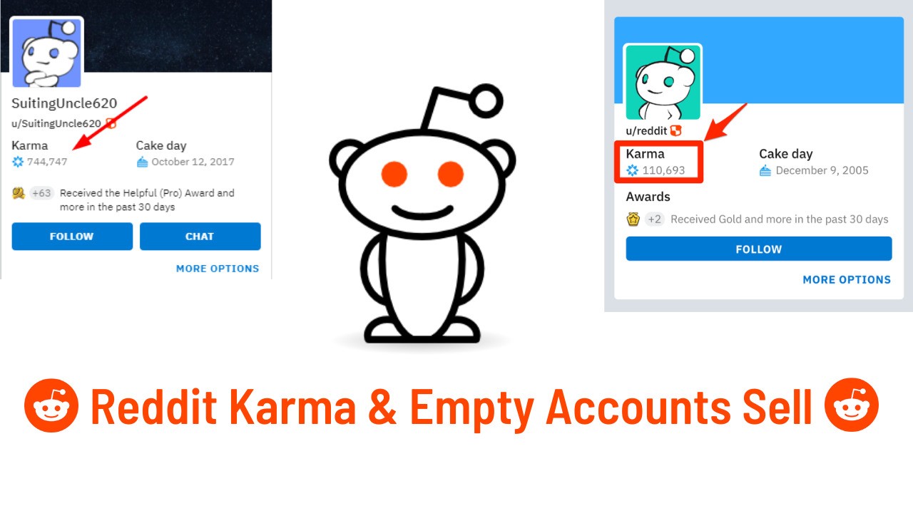 Buy Reddit Karma and Empty Accounts