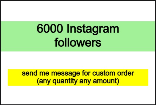 6000 Instagram real and non-drop followers with 60days refill guarantee