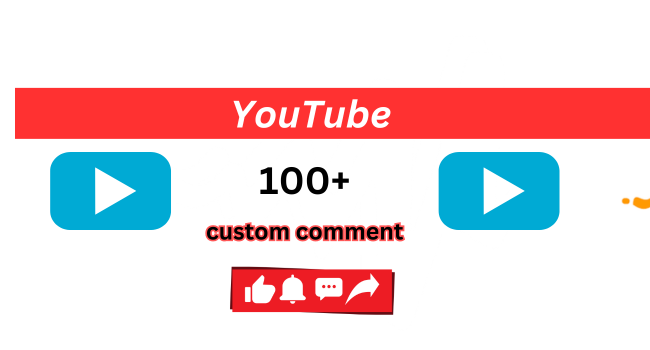 You will get YouTube 100+ custom comment YouTube promotion