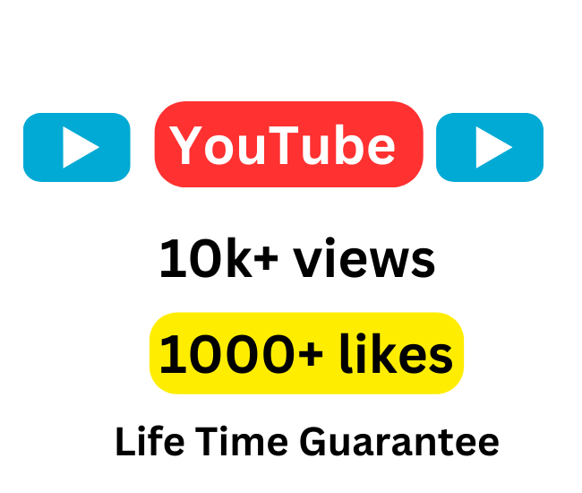 Adding  10k+ YouTube Views and 1000 likes, Permanent , Non Drop, Life Time Guarantee