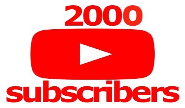 2000 YouTube Permanent Real Subscriber non drop