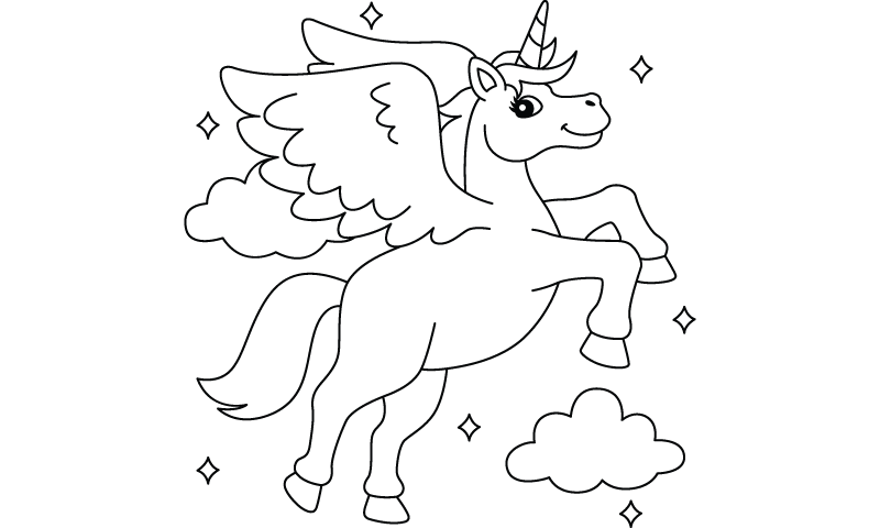 I will draw 20 coloring book pages for children