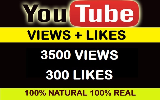 3500 High Retention Youtube Video Views with 300+ likes