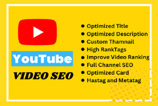 I will do YouTube video SEO expert optimization