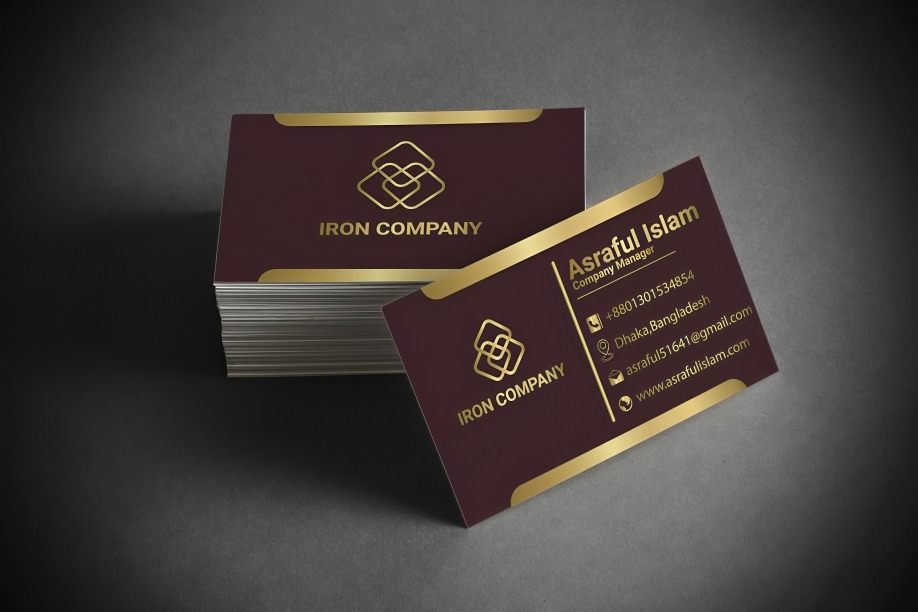 I will create professional luxury 2 different modern and minimalist business card design.
