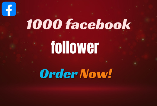 Grow your facebook page with 1000 followers  non drop