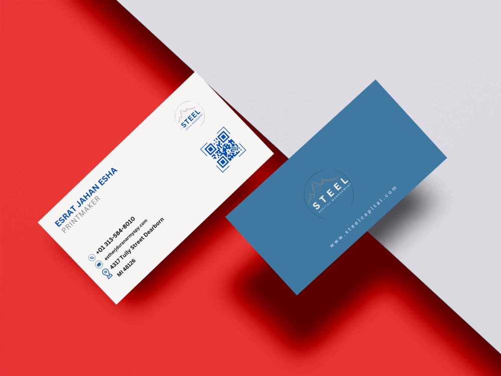 I will create modern minimalist business card