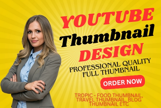 Professional Quality Full YouTube Thumbnail Design