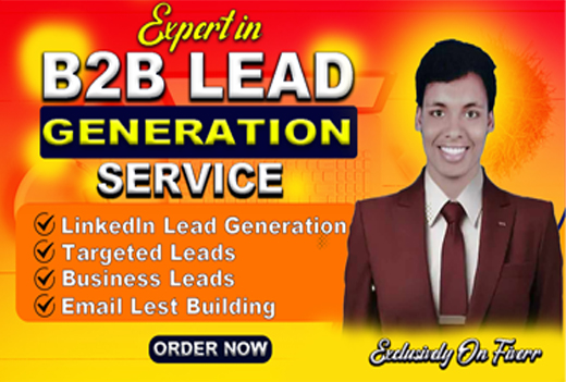 I will do b2b lead generation business leads and email list building