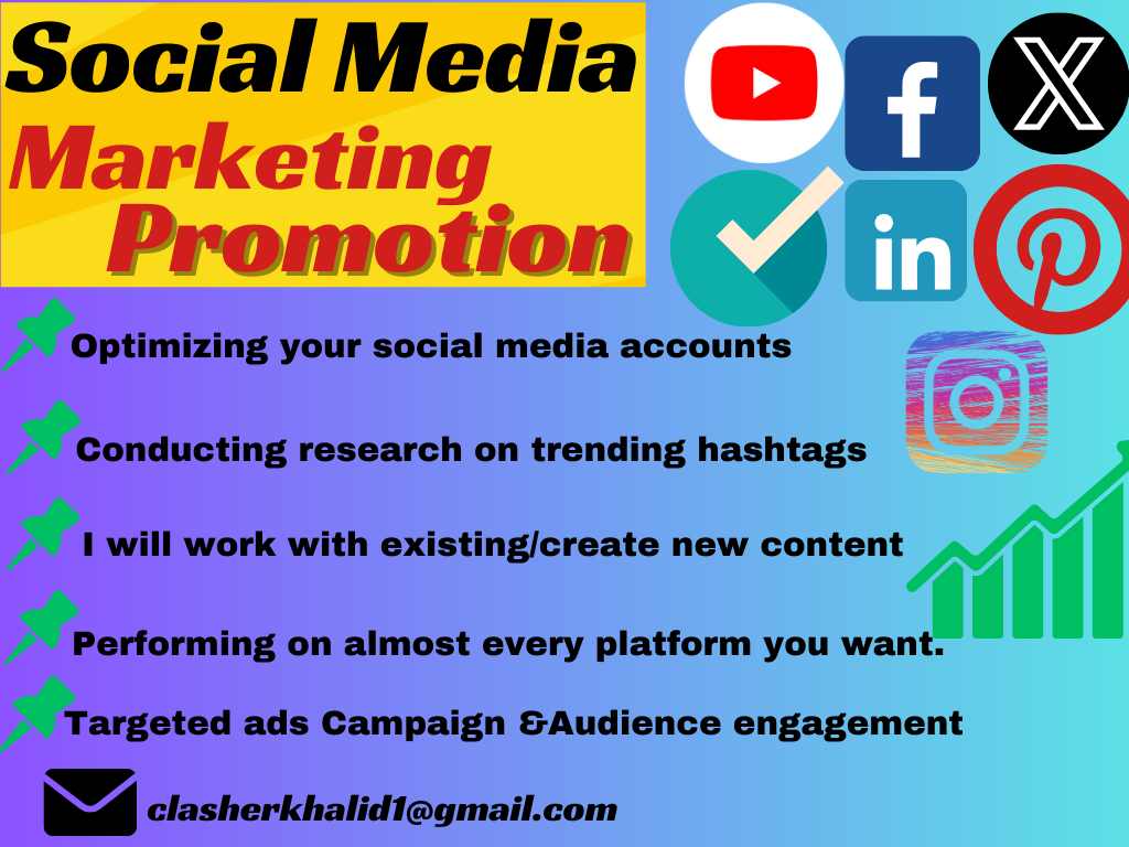 I will do social media marketing promotion