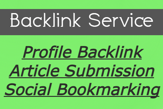 I will do backlink for your website.