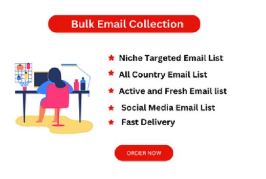 I will collect niche targeted active and valid bulk email lists for email marketing .