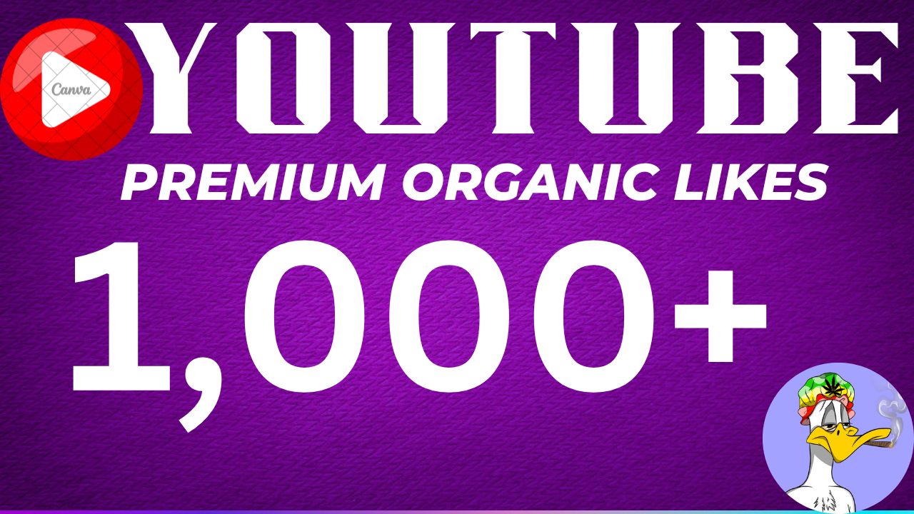 1,000+ Youtube Organic Premium Likes. 100% Guranteed Non-Drop