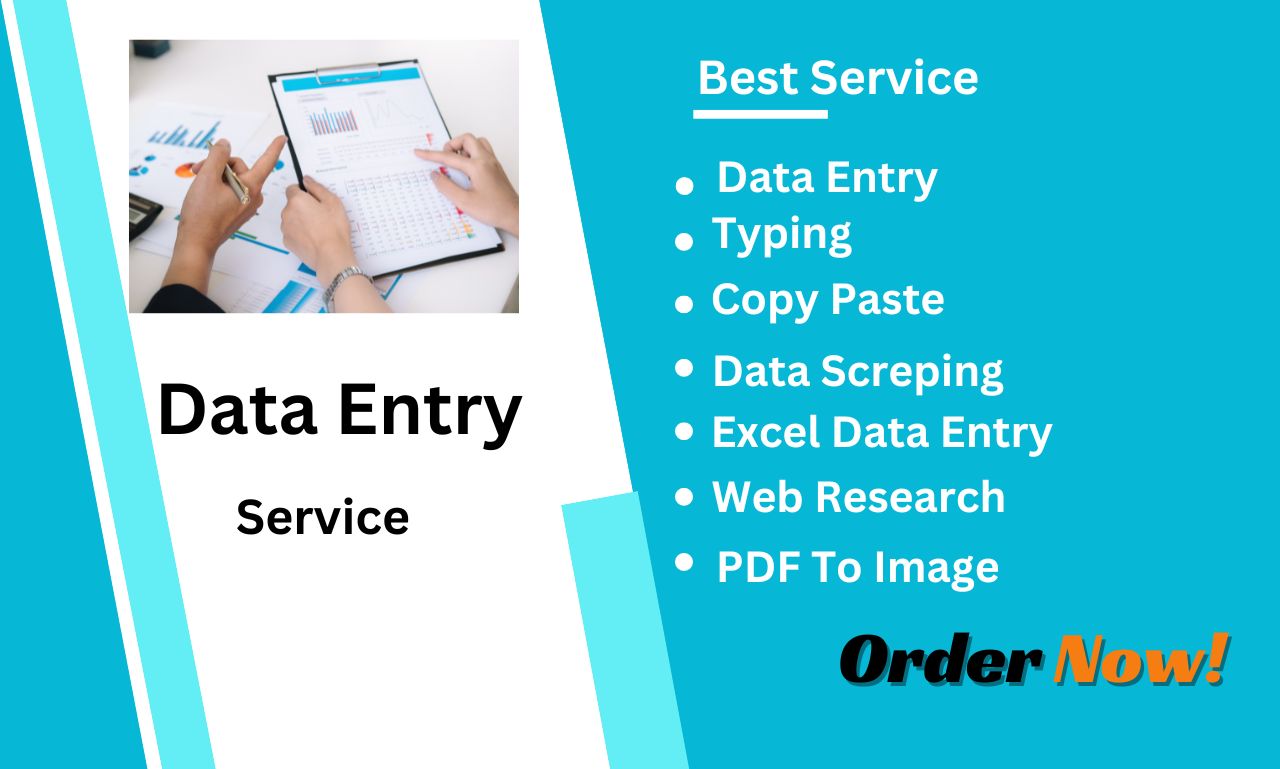 I will do accurate data entry , web scraping, excel,  typing, copy past work