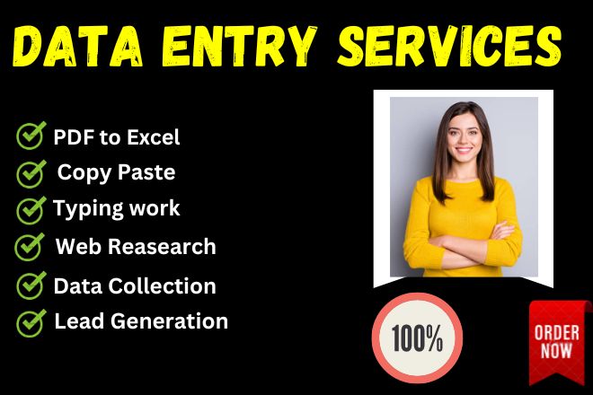 I will do data entry, copy-paste, b2b lead generation, email building expert