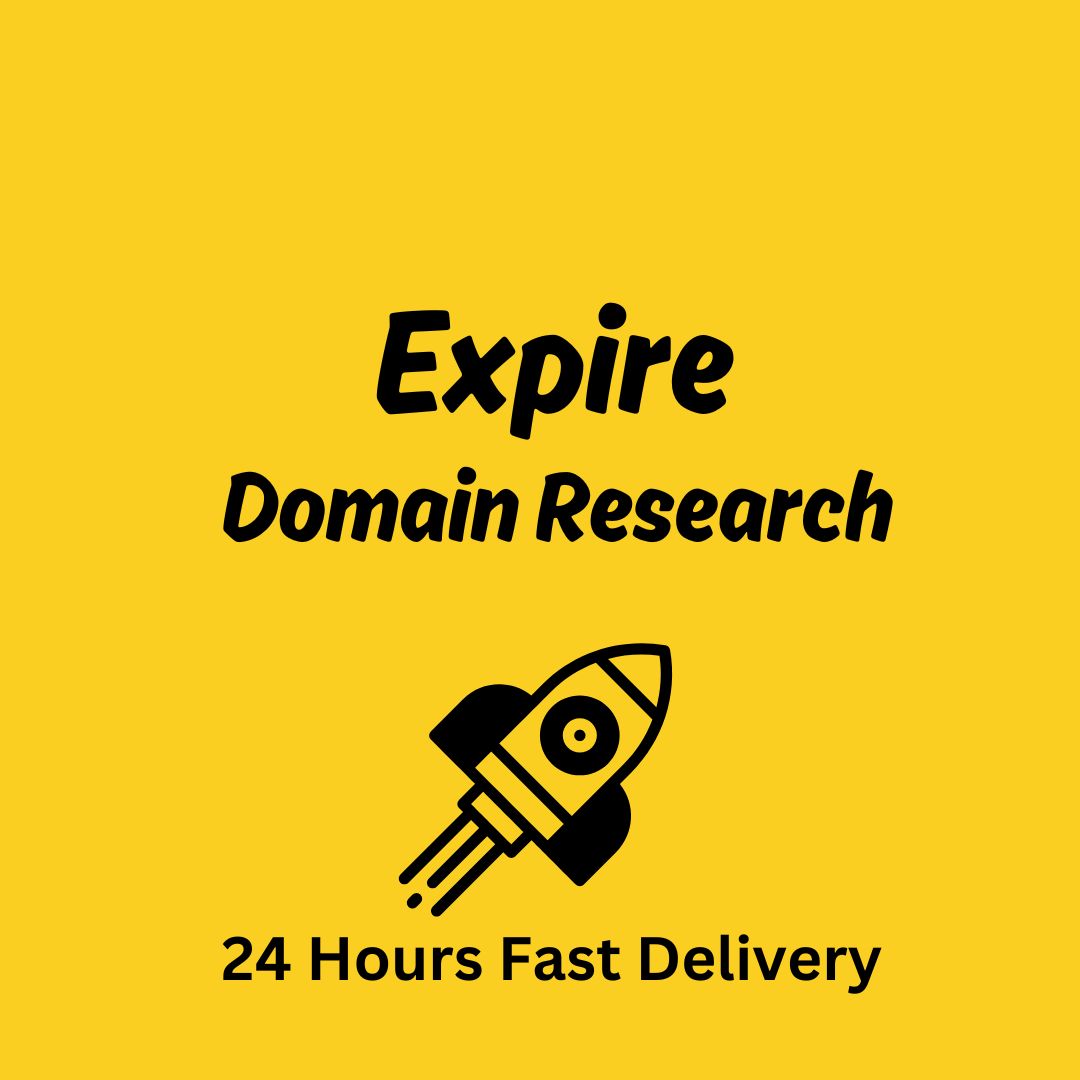 I will do100 expired domain research.