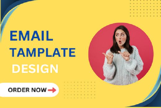 I will design a professional HTML email template or newsletter.