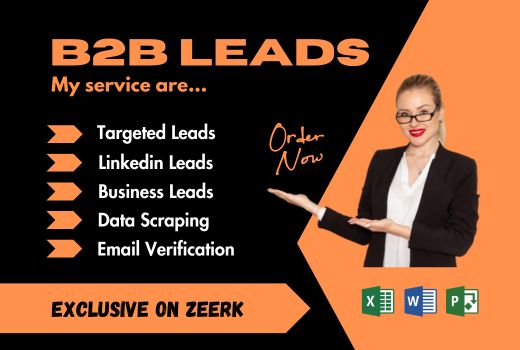 I will provide B2B lead generation active and valid email and web research to equip your business.