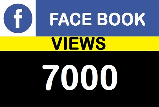 7000 Facebook Video Views Lifetime