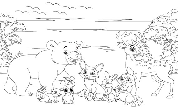 I will draw children coloring book pages and coloring book cover for amazon KDP