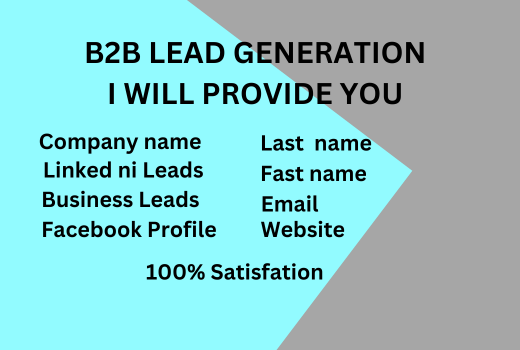 I will do b2b lead generation for any targeted company