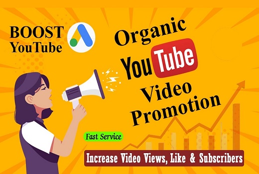 I will do organic YouTube video promotion for 5000 views
