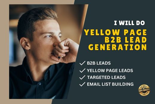 I will do yellow pages b2b lead generation