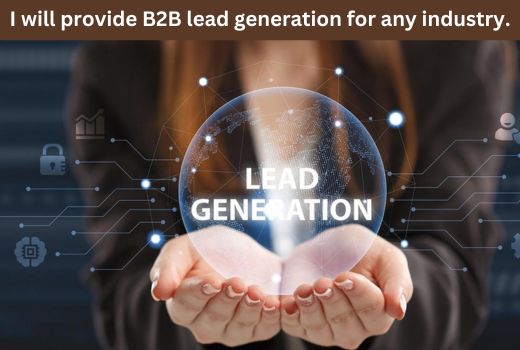 I will Provide B2B Lead Generation for any Industry.