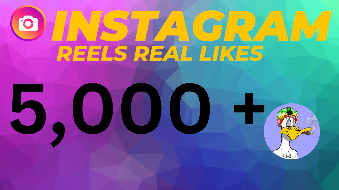 5,000+ Instagram Real Reels Likes. 100% Guaranteed Non-Drop