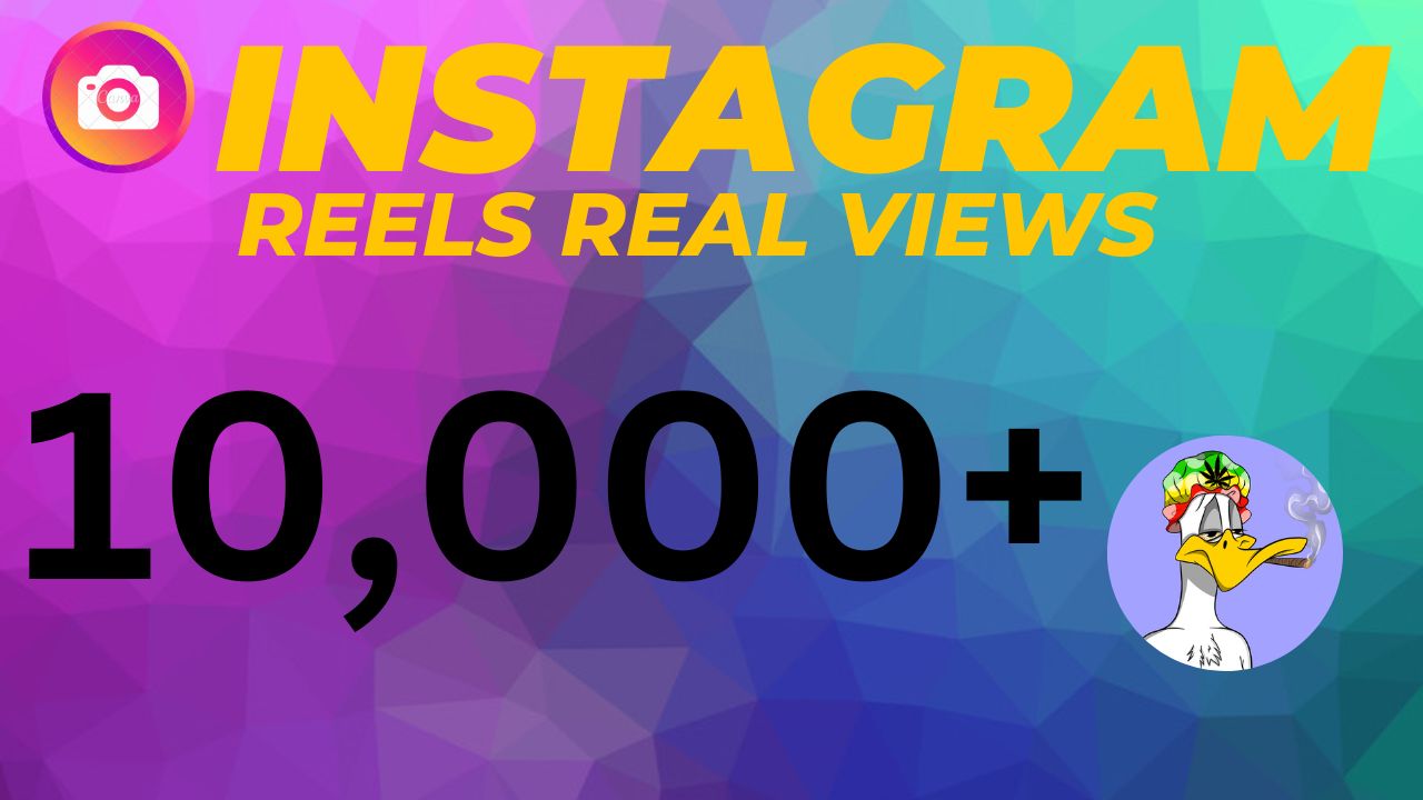 10,000+ Instagram Real Reels Views. 100% Guaranteed Non-Drop