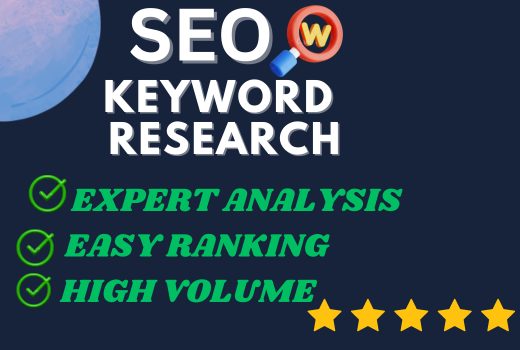 I will do SEO keyword research for your website.