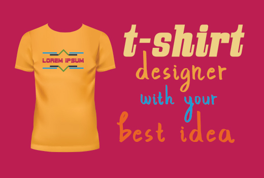 I will t-shirt design with your best idea