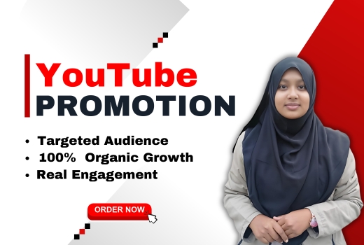 Organic YouTube video promotion for your channel growth