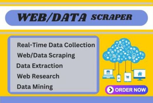 I will be your web scraping, data mining, data analysis, data extraction manager