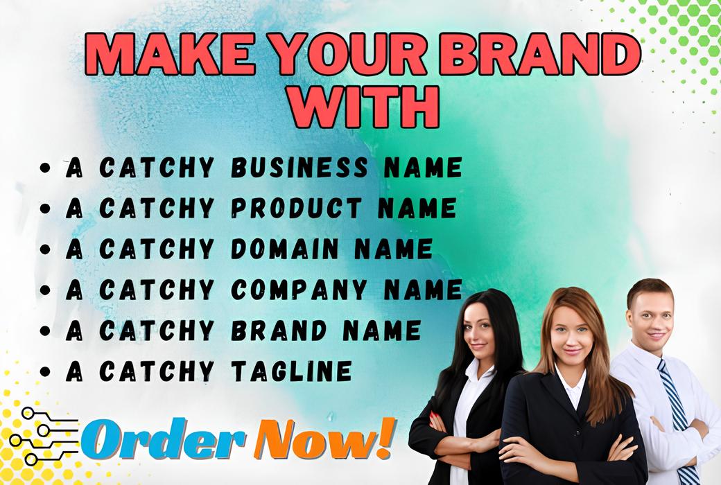 You will get 5 amazing business names, brand names and Taglines.
