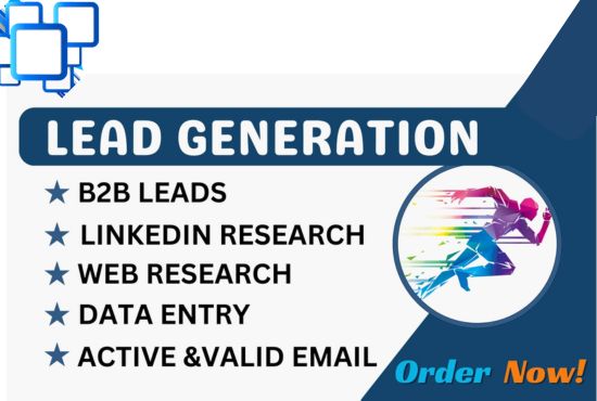 I WILL DO BUSINESS LEAD GENERATION,LINK EADS &  DATA SCRAPING AND WEB RESEARCH