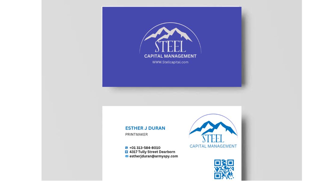 I will design a professional minimalist  business card.