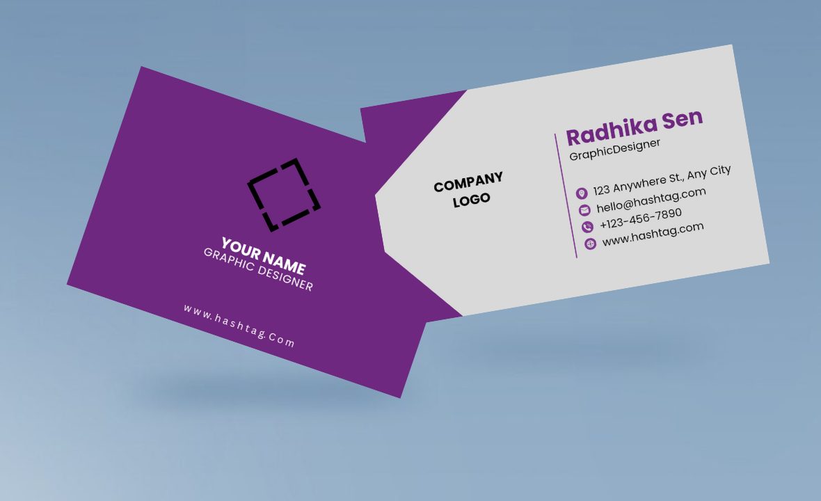I will create a business card.