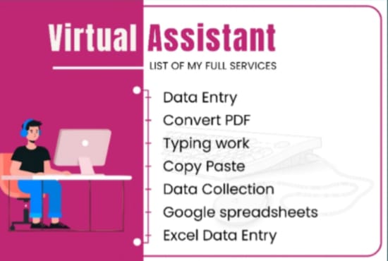 I will do the fastest data entry as a virtual assistant