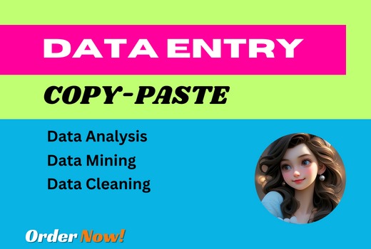 I will be your virtual assistant for the data entry job with all types of Word or Excel sheets.