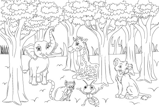 I will create unique coloring book page for kids & amazon KDP.