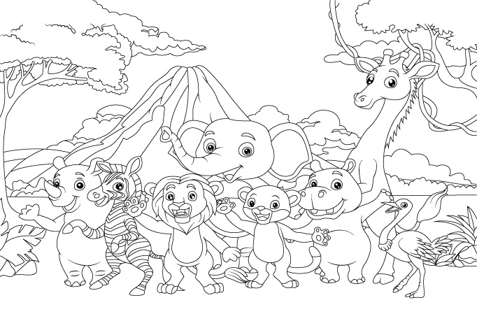 I will draw detailed coloring book page for adults and children .