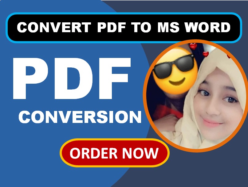 Convert Scan PDF to Word, PDF to Excel, Retype pages, image to Word / Data Entry