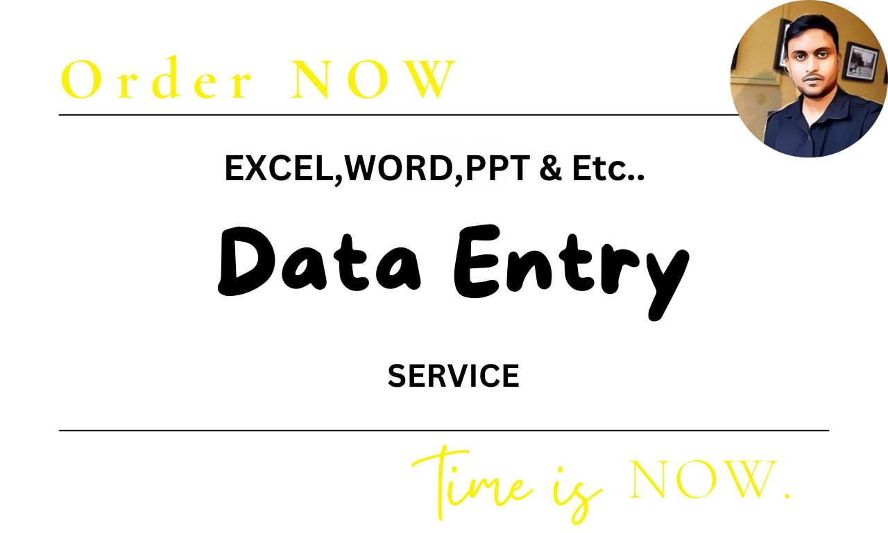I will do any data entry clerk job in excel, word, power point or any platform