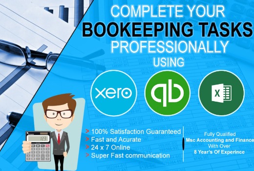 I will do bookkeeping in quickbooks online