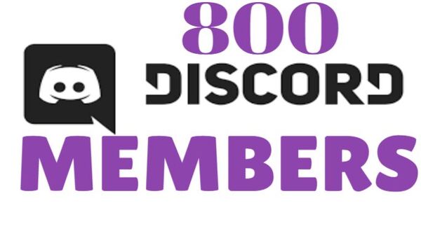800 Discord server member with photo HQ