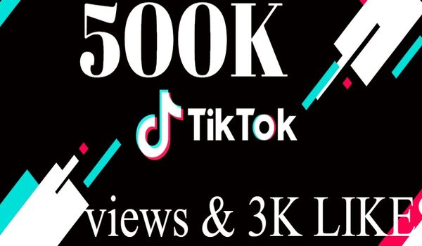 TIKTOK 500K plus views INSTANT with 3000 likes instant